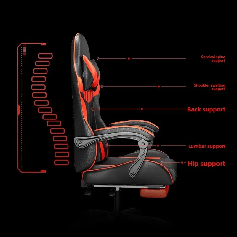 Massage - Chaise de jeu avec éclairage, haut-parleur