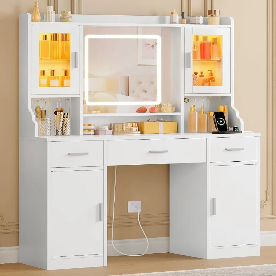 Coiffeuse avec miroir et éclai - Makeup avis et prix