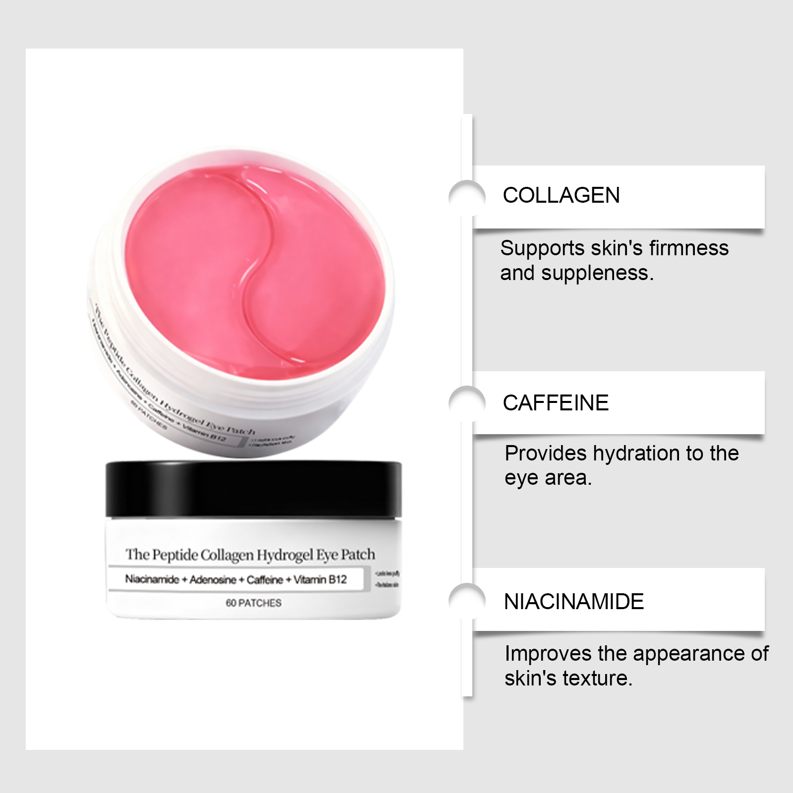 Masque pour les yeux au collag - Collagen Under Eye Patches avis et prix